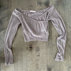 Mendocino Taupe Cropped Longsleeve